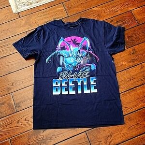 Blue Beatle T shirt, size M